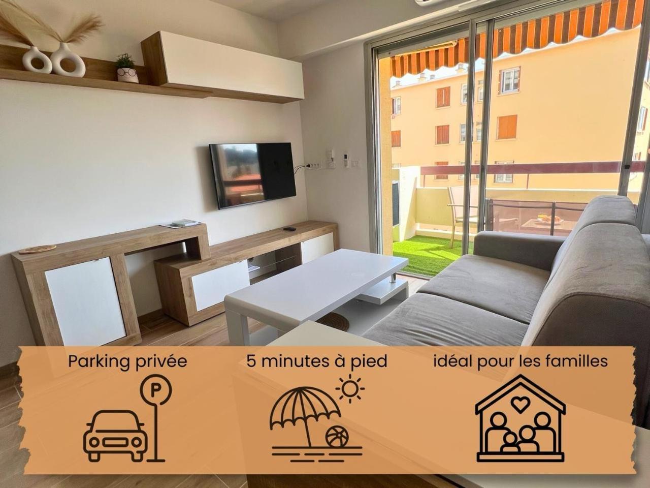 Studio Kialeo Pres De La Plage Avec Parking โรกบรูน-กัป-มาร์แต็ง ภายนอก รูปภาพ